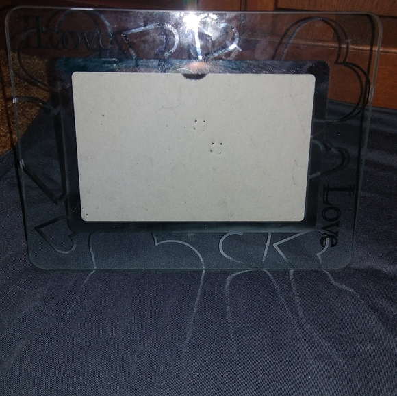 Glass "Love" Picture Frame - Picture 2 of 5